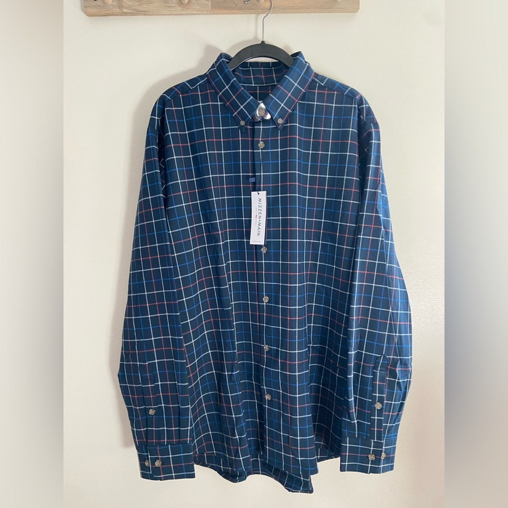 Mizzen + Main Long Sleeve Button Up - Size XL Trim Fit